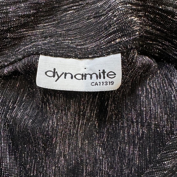 DYNAMITE Vintage Sparkly Blouse - Picture 4 of 5